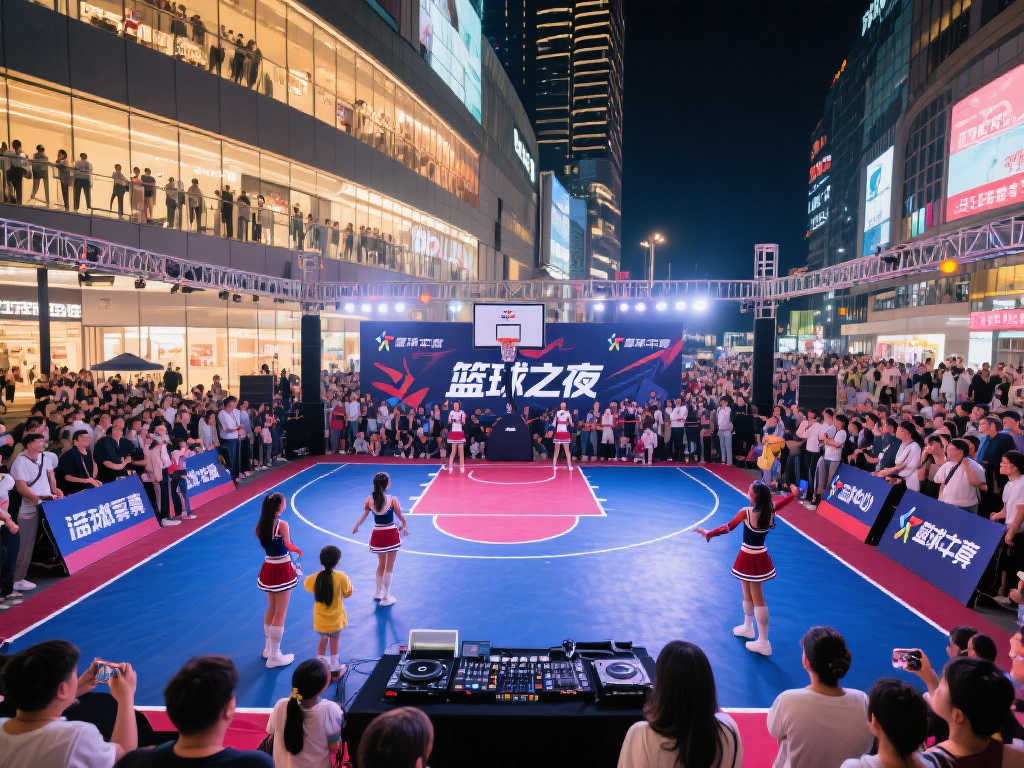 体彩“篮球之夜”主题快闪活动走进商圈